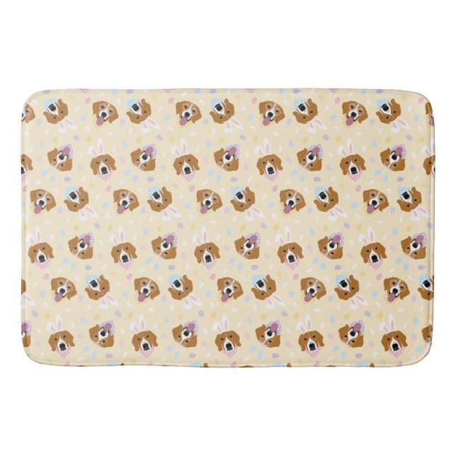 Happy Oaster Beagle Hunde Badematte (Vorderseite)