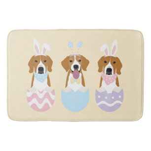Happy Oaster Beagle Hunde Badematte