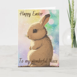 'Happy Oaster' Benutzerdefinierter Text, Regenboge Karte