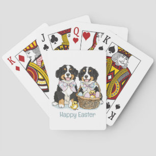 Happy Oaster Bernese Mountain Hunde Spielkarten