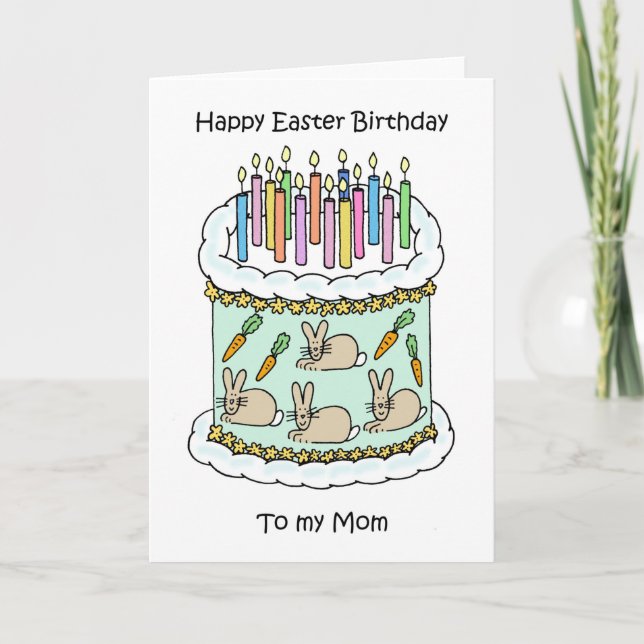 Happy Oaster Birthday Mama Karte (Vorderseite)