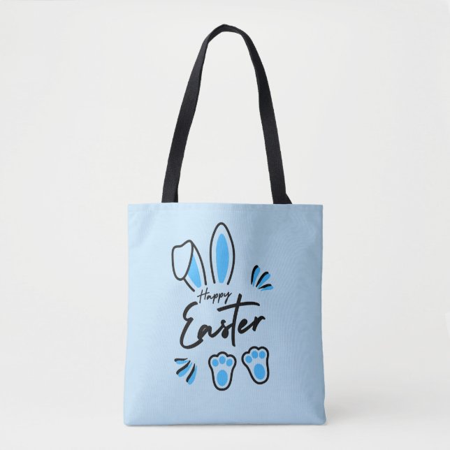 Happy Oaster Blue Tasche (Vorderseite)