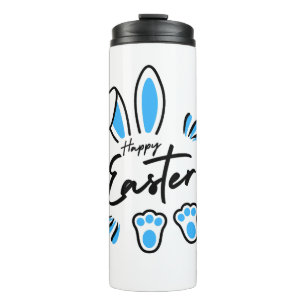 Happy Oaster Blue Thermosbecher
