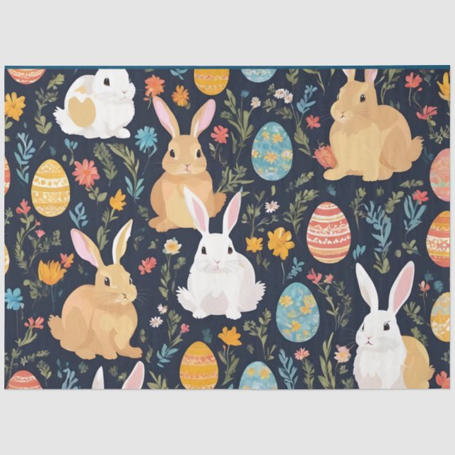 Happy Oaster Boho Bunny Collection Seidenpapier (Vorderseite)
