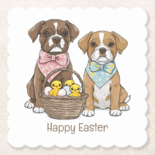 Happy Oaster Boxer Hunde Untersetzer