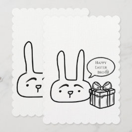 Happy Oaster Bro Bunny Dankeskarte
