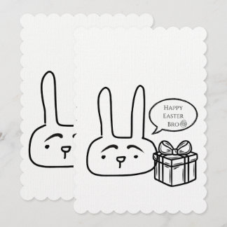 Happy Oaster Bro Bunny Dankeskarte