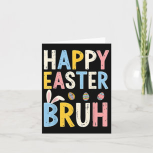 Happy Oaster Bruh Meme Funny Bunny Bro Teens Boys Karte