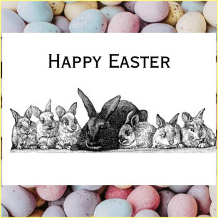 Happy Oaster bunnies Feiertagskarte