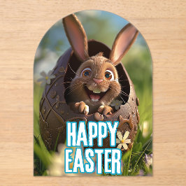 Happy Oaster Bunny Acryleinladungen