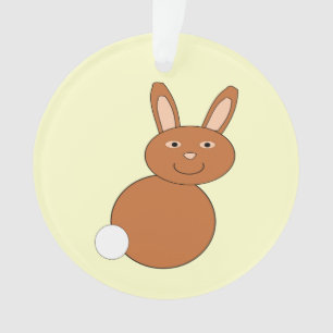 Happy Oaster Bunny Acrylic Ornament