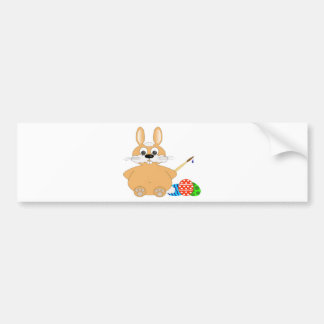 Happy Oaster Bunny Autoaufkleber
