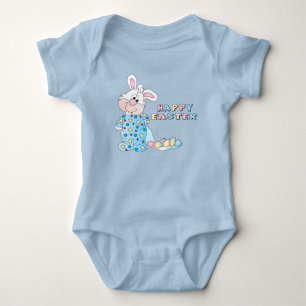 Happy Oaster Bunny Baby Strampler