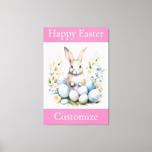 Happy Oaster Bunny Basket Thunder_Cove Leinwanddruck