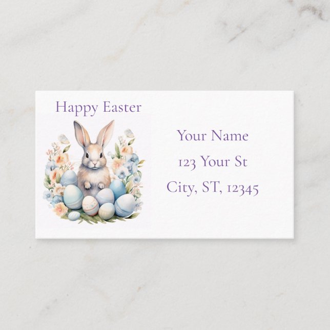 Happy Oaster Bunny Basket Thunder_Cove Visitenkarte (Vorderseite)