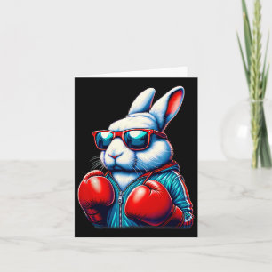 Happy Oaster Bunny Boxing Rabbit Männer Frauen Kin Karte