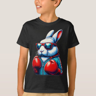 Happy Oaster Bunny Boxing Rabbit Männer Frauen Kin T-Shirt