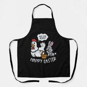 Happy Oaster Bunny Chicken Nicht wieder Funny Men Schürze