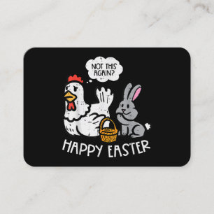 Happy Oaster Bunny Chicken Nicht wieder Funny Men  Visitenkarte