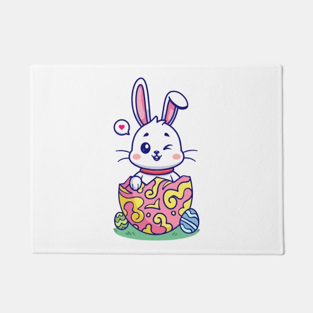 Happy Oaster Bunny Collection 2 Fußmatte (Vorderseite)