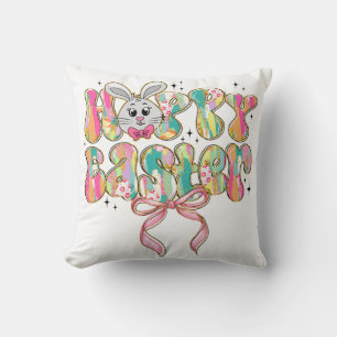 Happy Oaster Bunny Coquette Bow Kissen