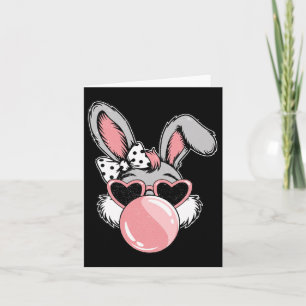 Happy Oaster Bunny Coquette Bow Pinselstrich Oster Karte