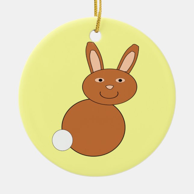 Happy Oaster Bunny Customizable Ornament (Vorne)