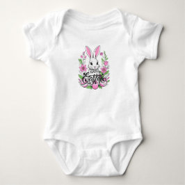 Happy Oaster Bunny (dunkelrosa) Baby Strampler