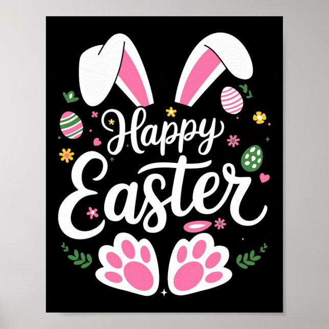 Happy Oaster Bunny Easter Egg Hunt Squad Osterwoch Poster (Vorne)