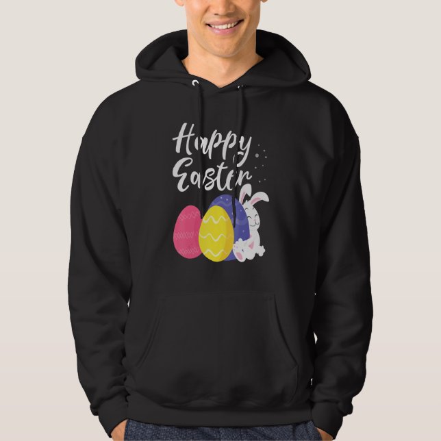Happy Oaster Bunny Egg Basket 1 Hoodie (Vorderseite)