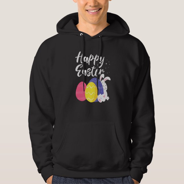 Happy Oaster Bunny Egg Basket Hoodie (Vorderseite)