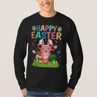 Happy Oaster Bunny Egg Funny Axolotl Ostern Sonnta T-Shirt