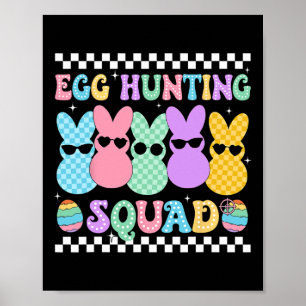 Happy Oaster Bunny Egg Junting Squad Crew Familie Poster