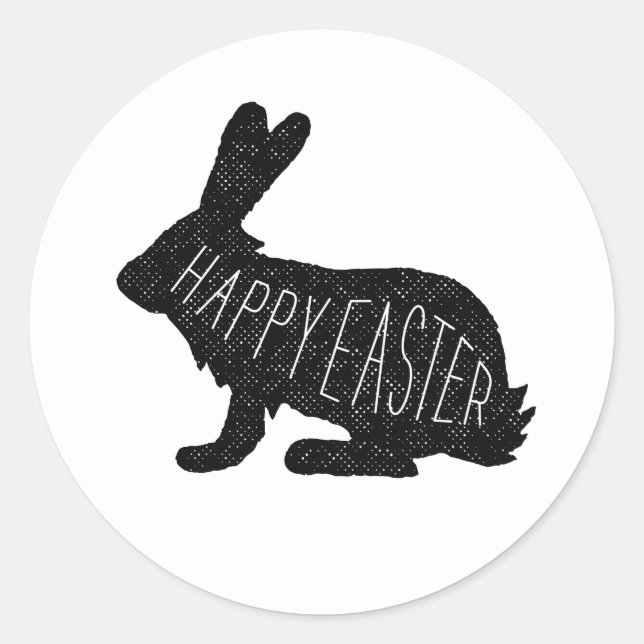 Happy Oaster Bunny Favor Stickers (Vorderseite)