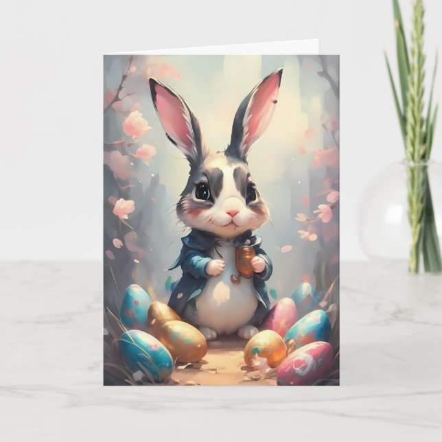 Happy Oaster Bunny Feiertagskarte (Vorderseite)