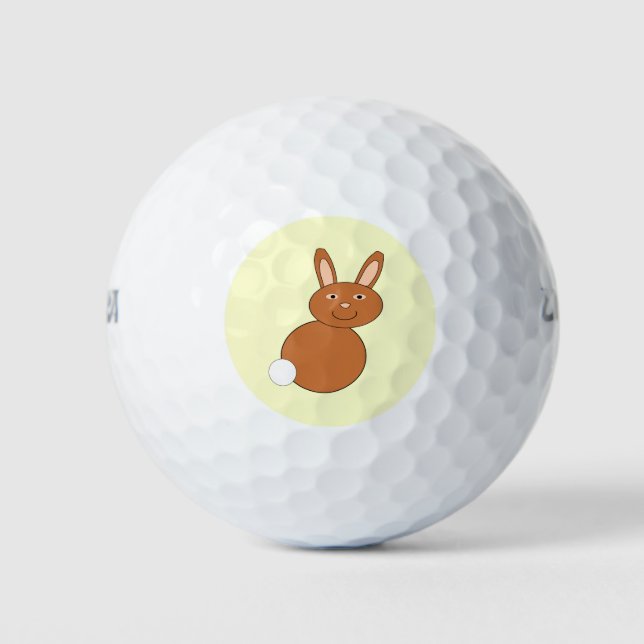 Happy Oaster Bunny Golf Ball (Vorderseite)