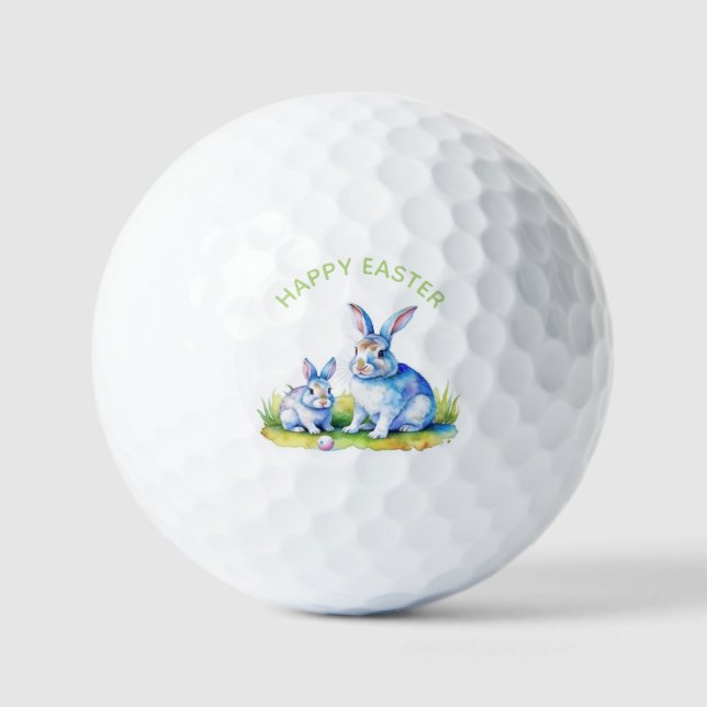 Happy Oaster Bunny Golfball (Vorderseite)