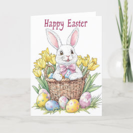 Happy Oaster Bunny Holiday Card Feiertagskarte