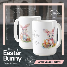 Happy Oaster Bunny Keramik Tasse