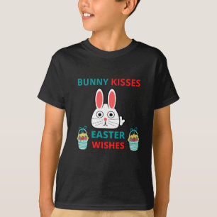 Happy Oaster Bunny Kisses and Wishings T-Shirt