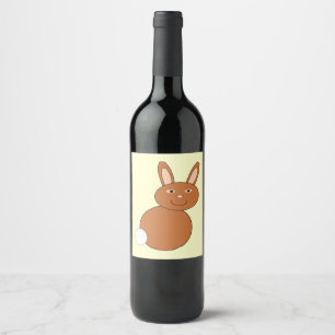 Happy Oaster Bunny Labels Weinetikett