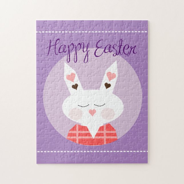 Happy Oaster Bunny Lila (Vertikal)