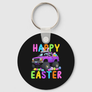 Happy Oaster Bunny Monter Truck Sonniger Wahnsinn Schlüsselanhänger