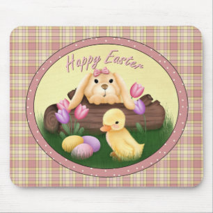 Happy Oaster Bunny Mousepad