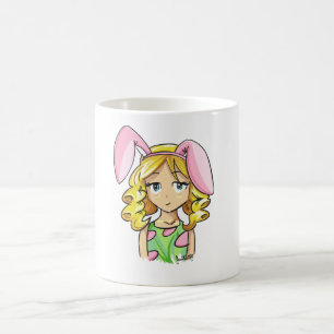 Happy Oaster Bunny, Niedliches Gesicht Girl Shirt Kaffeetasse