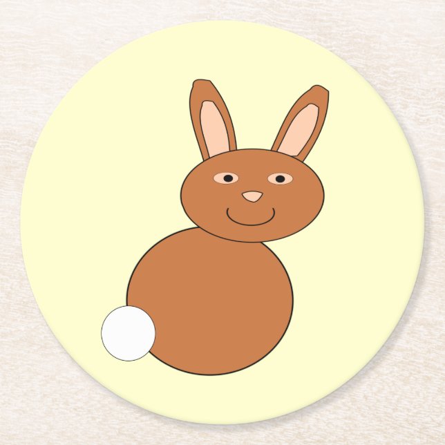 Happy Oaster Bunny Paper Untersetzer (Vorderseite)