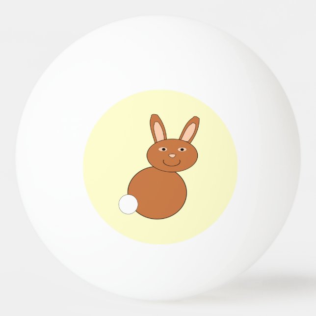 Happy Oaster Bunny Ping Pong Ball Tischtennisball (Vorderseite)