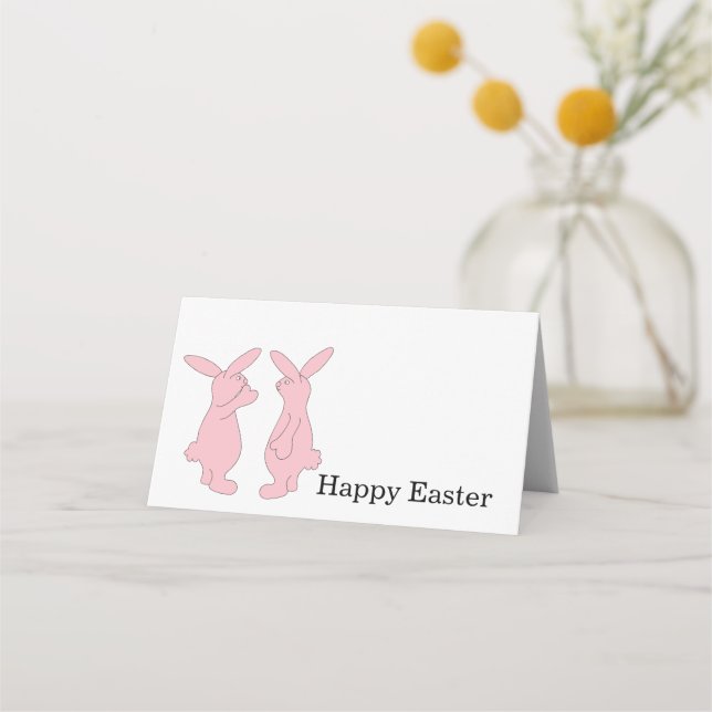 Happy Oaster Bunny Platzkarten (Vorderseite)