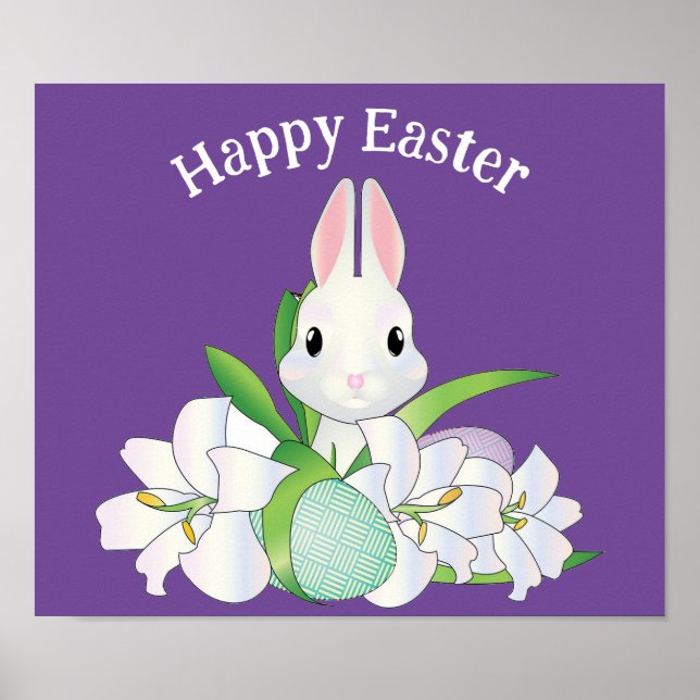 Happy Oaster Bunny Poster (Vorne)