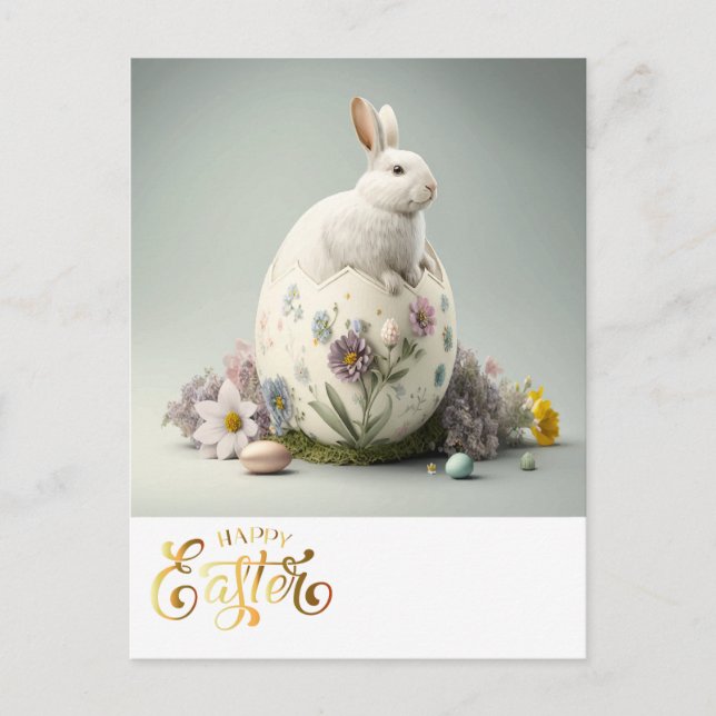 Happy Oaster Bunny Postkarte (Vorderseite)
